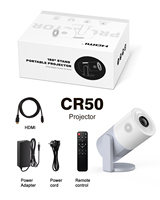 Projecteur domestique sans fil CRE Free Style Android Smart, petit format, Full HD 1080P, compatible 4K, pour jeux vidéo et films en extérieur, pour iPhone