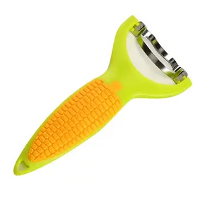Fruit peeling tool corn peeler has four blades