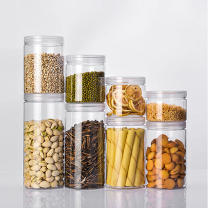 Wholesale Empty 500ml 650ml 750ml Transparent PET Candy <b>Cookie</b> Nut Skin Care Serum Storage Container Plastic Food <b>Jar</b> with Lids - Product Image 3