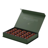Boîte-cadeau de luxe personnalisée pour baklava et dattes, emballage magnétique, boîte à chocolat pour dattes