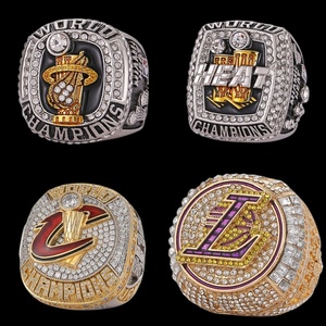 Collection de bagues de championnat James 4 : <span class=keywords><strong>Miami</strong></span> 2012, Cleveland 2013, 2016, Lakers 2020, ensemble de bagues pour fans avec boîte de présentation - Product Image 1