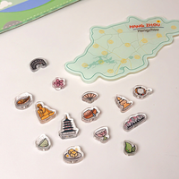 Aimants de réfrigérateur en acrylique personnalisés 2D/3D, souvenirs mignons, cadeaux promotionnels pour touristes