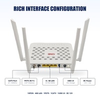 Routeur Triple Play XPON HGU ONU WiFi 6 AX3000 4GE 1POTS CATV USB3.0 GPON EPON Double Mode FTTH Fibre Optique ONU ONT