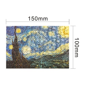 150 pièces de mini <span class=keywords><strong>puzzle</strong></span> pour adultes et enfants, <span class=keywords><strong>puzzle</strong></span> en papier portable en tube <span class=keywords><strong>à</strong></span> essai, paysage artistique, bricolage, jouet éducatif, cadeau créatif - Product Image 3