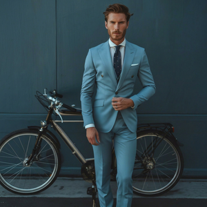 Men's Stylish 2 Piece <b>Suit</b> Set Including Blazer and Pants Slim Fit Formal Business Wear for Wedding Office Meetings Party - Product Image 1