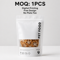 Sachet Doypack de qualité alimentaire avec fenêtre transparente, sac d'emballage personnalisé à fermeture éclair pour noix, thé et snacks