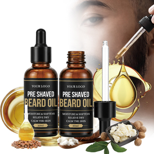 Emballage personnalisé 30ml Sérum stimulant la croissance de la <span class=keywords><strong>barbe</strong></span> à l'Aloe Vera et au Jojoba, <span class=keywords><strong>Huile</strong></span> de <span class=keywords><strong>ricin</strong></span> pour la croissance de la <span class=keywords><strong>barbe</strong></span> et des moustaches avant le rasage - Product Image 1