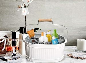 Galvanized Metal Kitchen Utensil Holder For Countertop Restaurant Hotel Home In Best Price From India - Product Image 2