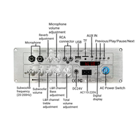 D2000 yüksek güç ev amplifikatör kurulu ile orijinal IC 100W + 100W + 200W TWS 2.1 kanallı süper Subwoofer yüksek ve düşük sesleri