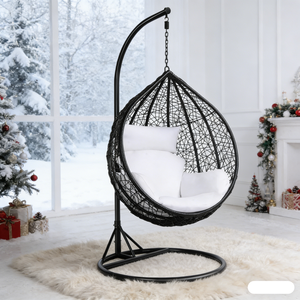 <span class=keywords><strong>Hamac</strong></span> en verre, chaise suspendue d'intérieur, balançoire <span class=keywords><strong>deux</strong></span> <span class=keywords><strong>places</strong></span> pour enfant, chaise pour bébé, double balançoire œuf avec support, balançoire œuf à bascule - Product Image 3