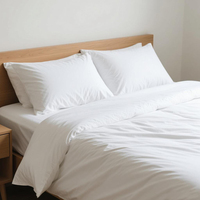 Ensemble de literie en microfibre en gros, housse de couette et drap doux, taille Queen et King, pour la maison et l'hôtel