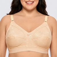 Soutien-gorge Grande Taille en Coton Respirant à Forte Élasticité, Couvrant le Dos et les Poitrines Larges – Nouvelle Collection