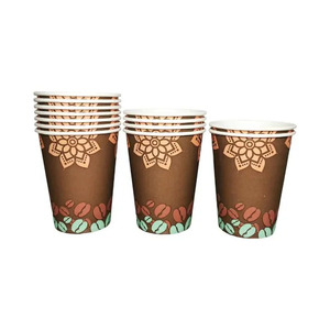 แก้วกาแฟชานมไข่มุก แก้วกระดาษกาแฟ แก้วกระดาษสีน้ำตาล - Product Image 2