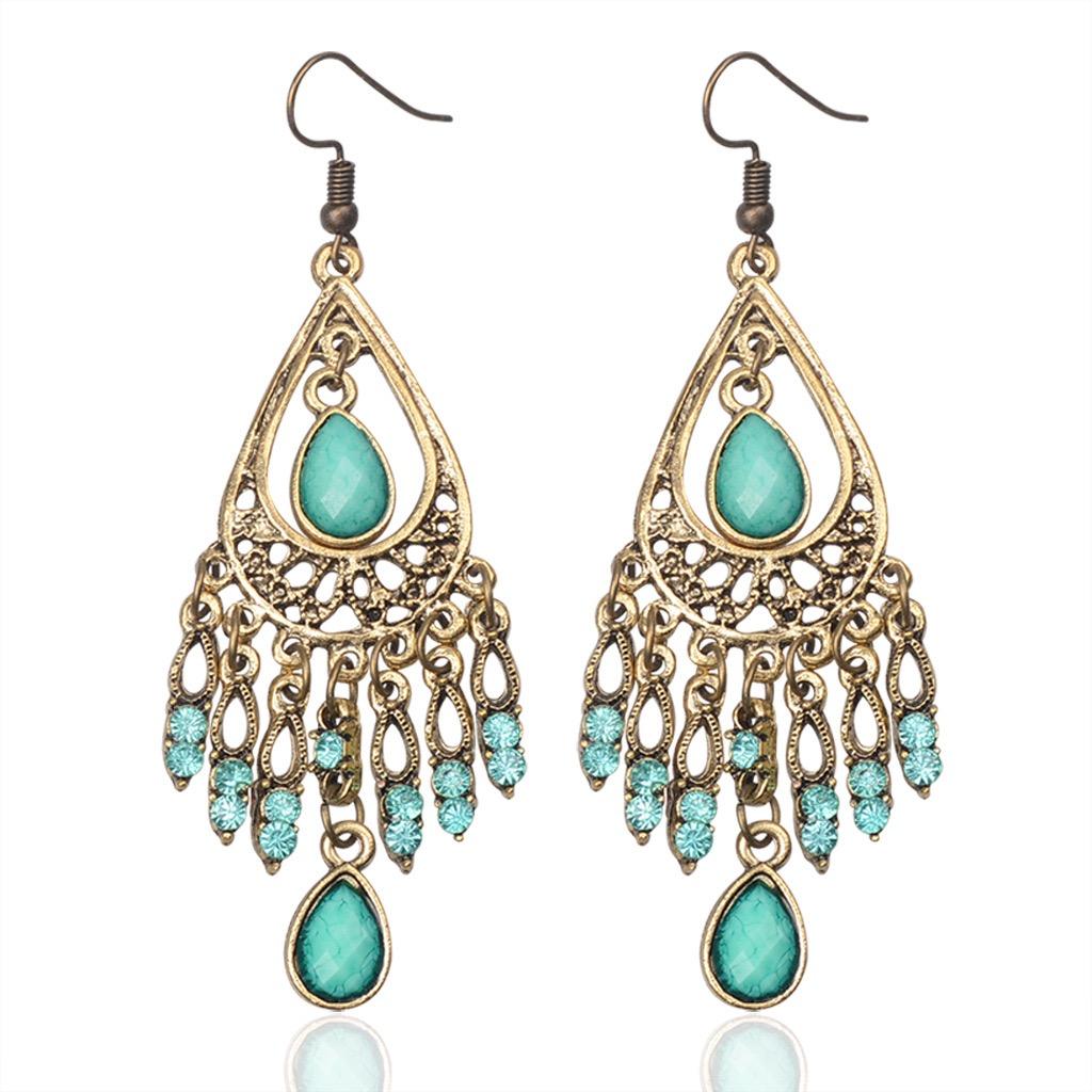 Water droplet earrings