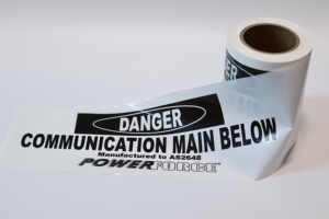 Tùy chỉnh <span class=keywords><strong>in</strong></span> không dính băng cuộn mạnh mẽ PE chất liệu với logo cho ngầm cảnh báo - Product Image 4