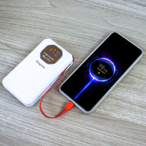 เครื่องชาร์จแบตสำรองแบบพกพา45วัตต์20000mAh <span class=keywords><strong>ชาร์จ</strong></span>เร็วพร้อมสาย USB C ในตัวสำหรับ <span class=keywords><strong>iPhone</strong></span> USB และ Type C <span class=keywords><strong>ชาร์จ</strong></span>เร็ว - Product Image 5