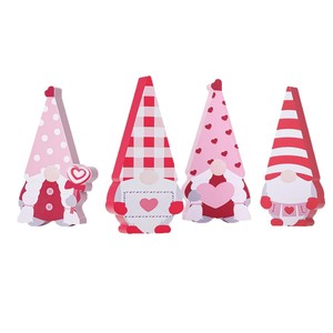 Juego de 4 duendes de madera para el Día de San Valentín, pequeños, de MDF, decoración para interiores, mesa, estante, chimenea - Product Image 5