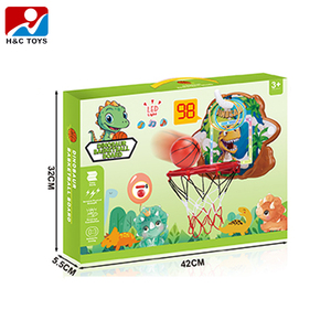 Tableau de jeu de <span class=keywords><strong>basket</strong></span> et de lancer d'anneaux avec éclairage et effets musicaux, motif <span class=keywords><strong>dinosaure</strong></span> de dessin animé - Product Image 6