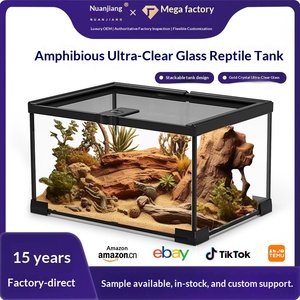 ตู้เลี้ยงสัตว์เลื้อยคลานแบบใสทรงสี่เหลี่ยมผืนผ้า สำหรับเพาะพันธุ์สัตว์ป่า เช่น ตุ๊กแก กระดองเต่า <span class=keywords><strong>งู</strong></span> และสัตว์เลี้ยงอื่นๆ - Product Image 2