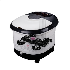 Pied électrique chauffant à infrarouge Bain de pieds Bain Bassin de trempage Rouleau de massage automatique Shiatsu Pied à bulles d'air Pierre apaisante Spa à domicile - Product Image 2