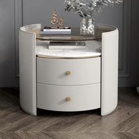 Meubles de maison Blue Tooth Speaker Smart Bed Table d'appoint Bedroom Modern Antique Silver Night Stand Smart Nightstand Bedside