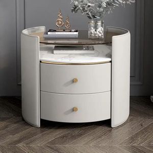 Home Furniture Blue Tooth Speaker Smart Bed Side Table Bedroom Modern Antique Silver Night Stand Smart Nightstand <strong>Bedside</strong> - Product Image 6