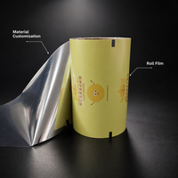 Film en rouleau pour emballage de biscuits sandwich, film plastique imprimé sur mesure, qualité alimentaire, pour la fabrication automatique de sacs, vente en gros