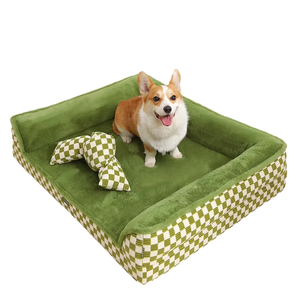 6er-Pack M Größe Luxus Faltbares Hunde-und Katzen sofa Weiches warmes Haustier bett Abnehmbare Abdeckung Wasch bares Schwamm material mit Druck muster - Product Image 4