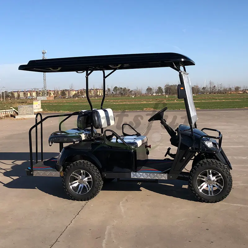 Chariot de golf 4 places avec panneau solaire chariot de golf kart de golf à vendre prix