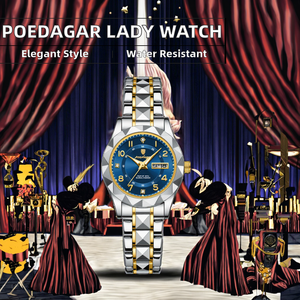 For 782 Luxury Fashion Women's Quartz <b>Watch</b> Stainless Steel Strap Water Resistant 3BAR Luminous Date Display Casual <b>Watch</b> - Product Image 2