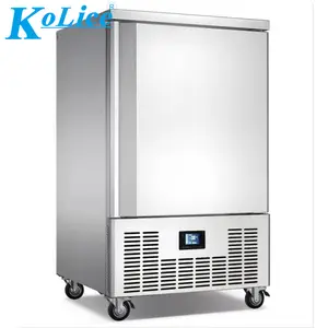 Kolice CE ETL certificate commercial cold storage 10 trays ice cream cold room gelato chiller industrial air plate blast freezer