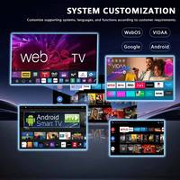 TV Pintar Layar Besar Tanpa Bingkai 65 Inci 4K Slim UHD Ultra-tipis LCD LED HDR10 QLED WIFI dengan Android Google Webos