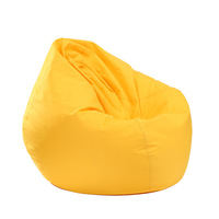 Fauteuil Poire Personnalisable Ultra Doux et Résistant à l'Usure, Canapé Paresseux Tatami pour Balcon en Tissu Goutte d'Eau