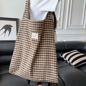 Recycle Checkerboard Striped Tote Shoulder <b>Shopping</b> <b>Bag</b> with Handles Shoulder <b>Reusable</b> <b>Shopping</b> <b>Bag</b> - Product Image 5