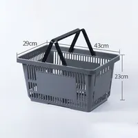 Suzhou Plastic Shopping Trolley Basket for Supermarket