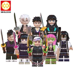 Wm6116 6137 6138 Demon Slayer Sets Japanse Anime Bouwstenen Mini Figuren Speelgoed Compatibel Met Grote Merken Taart Decoratie
