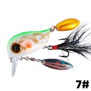 Leurre à plumes flottant 38mm 5.5g pour pêche au bar Tappy Isca Brochet imprimé pour pêche en bateau océanique - Product Image 6