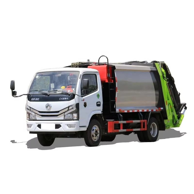 Заводская цена, Dongfeng, 5CBM, 6CBM, 7CBM, мусороуборочная машина, 4x2, компрессионный мусоровоз для продажи