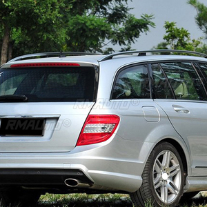สปอยเลอร์ข้างกระจกหลังรถยนต์สีดำเงา 2 ชิ้น สำหรับ Mercedes-Benz C-Class W204 Variant Wagon C200 C260 ปี 2007-2014 - Product Image 6