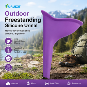 Furuize Urinoir portable en silicone <span class=keywords><strong>pour</strong></span> femme, entonnoir souple <span class=keywords><strong>pour</strong></span> uriner <span class=keywords><strong>debout</strong></span>, dispositif d'urination féminin <span class=keywords><strong>pour</strong></span> l'extérieur, kit d'urinoir <span class=keywords><strong>pour</strong></span> soins féminins - Product Image 1