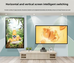 Quảng cáo trong nhà tương thích Ultra Slim cạnh treo tường xây dựng LCD kỹ thuật số biển và hiển thị văn bản hiển thị <span class=keywords><strong>kiosk</strong></span> - Product Image 6