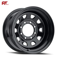 Jantes de camion forgées sur mesure 15x7 15x8 16x8 5x114.3 5x120.65 5x139.7, style acier noir, pour Ford Ranger, Chevy, GMC, Toyota, Nissan