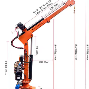 Alat Pengangkat Derek Mini Terpasang di Truk Otomatis Kontrol Jarak Jauh Hidrolik Listrik 1000kg - Product Image 3