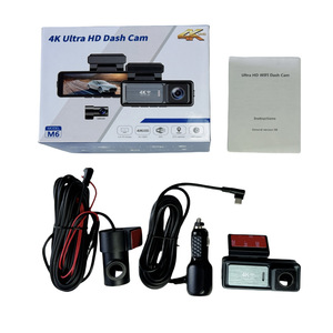 Camera hành trình ô tô M6 4K+1080P hai ống kính, có dây nguồn USB, tầm nhìn ban đêm, kết nối điện thoại qua WIFI, màu đen - Product Image 6