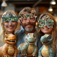 Ensemble de 12 lunettes photo en papier sur le thème des dinosaures, best-sellers pour les fêtes d'anniversaire