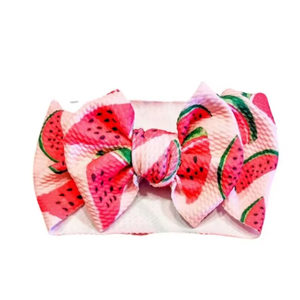 Diadema de tela de bala de sandía de verano <span class=keywords><strong>Liverpool</strong></span> bebé diademas suaves niña Niños <span class=keywords><strong>Accesorios</strong></span> - Product Image 4