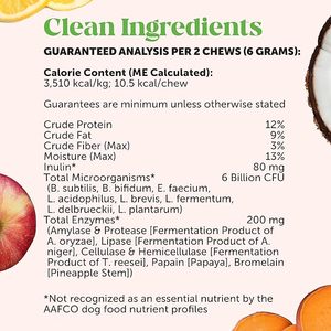 Probiotik Kunyah Lembut untuk Anjing, Mendukung Kesehatan Usus dan Imunitas dengan Prebiotik, Serat, dan Enzim - Product Image 2