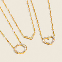 Collier pendentif cœur en or 18 carats PVD avec zircon cubique pour femme, en acier inoxydable, style doux, bijoux quotidiens, cadeau minimaliste