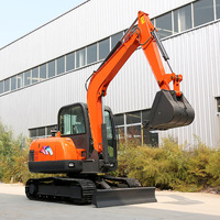 Mini-excavatrice chinoise de haute qualité Shanding SD65E 5t 5,5 tonnes 6 tonnes à vendre
