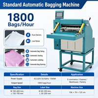 Machine d'emballage automatique pour e-commerce, ensacheuse de sacs plastiques pré-ouverts, alimentation par rouleau, scellage, impression d'étiquettes d'expédition, qualité alimentaire
